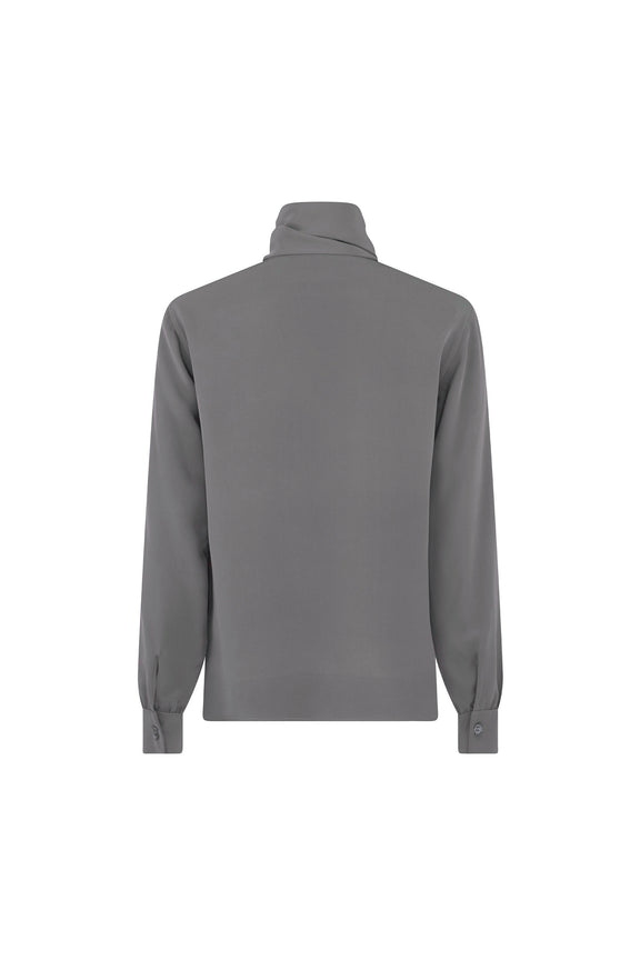 'PLATINUM' SLIM KEITH TIE BLOUSE - - Libertine