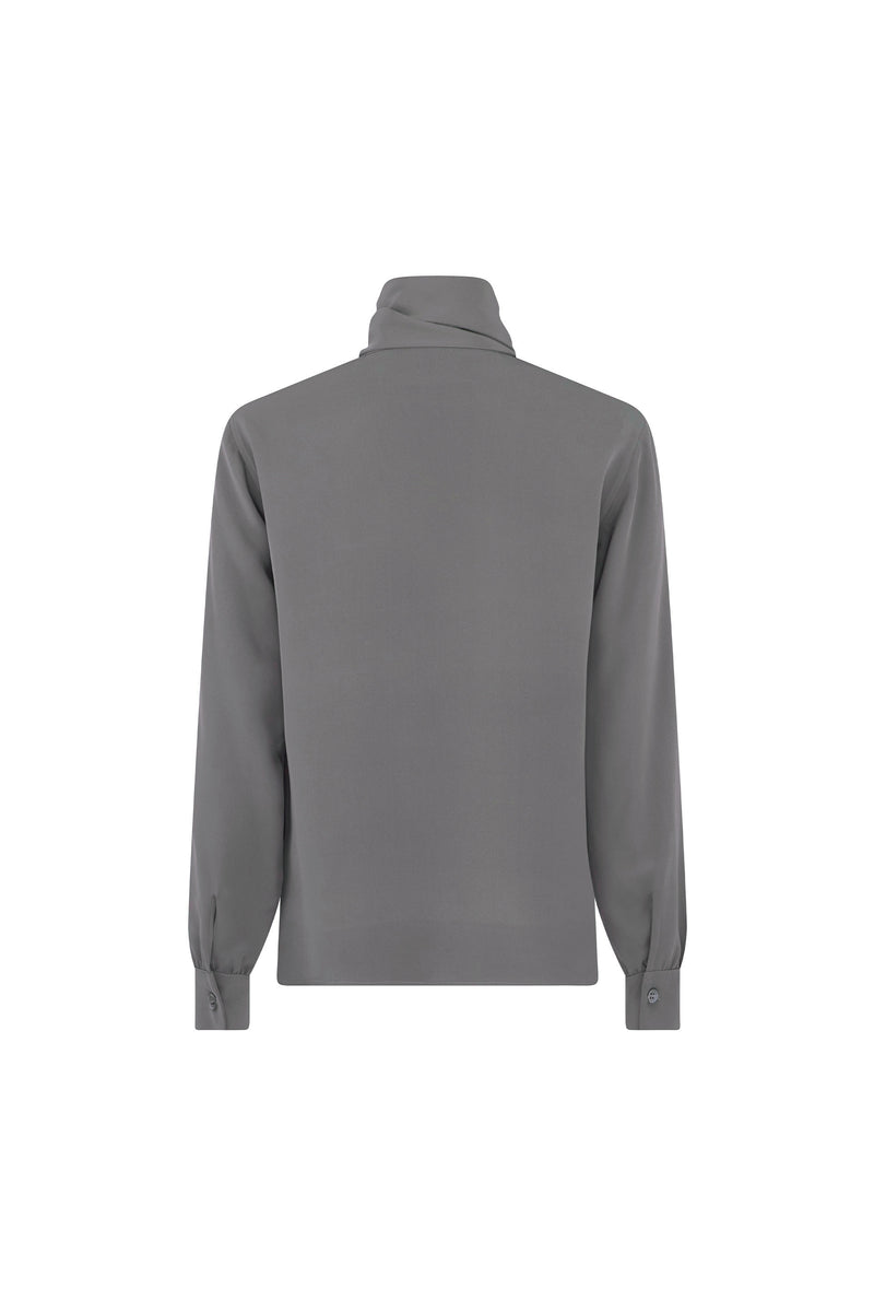 'PLATINUM' SLIM KEITH TIE BLOUSE - - Libertine