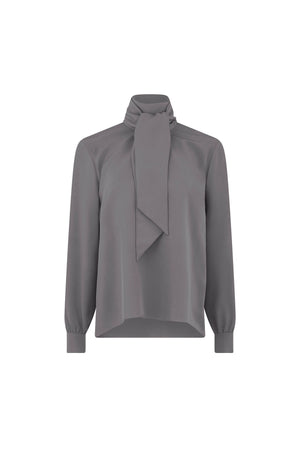 'PLATINUM' SLIM KEITH TIE BLOUSE