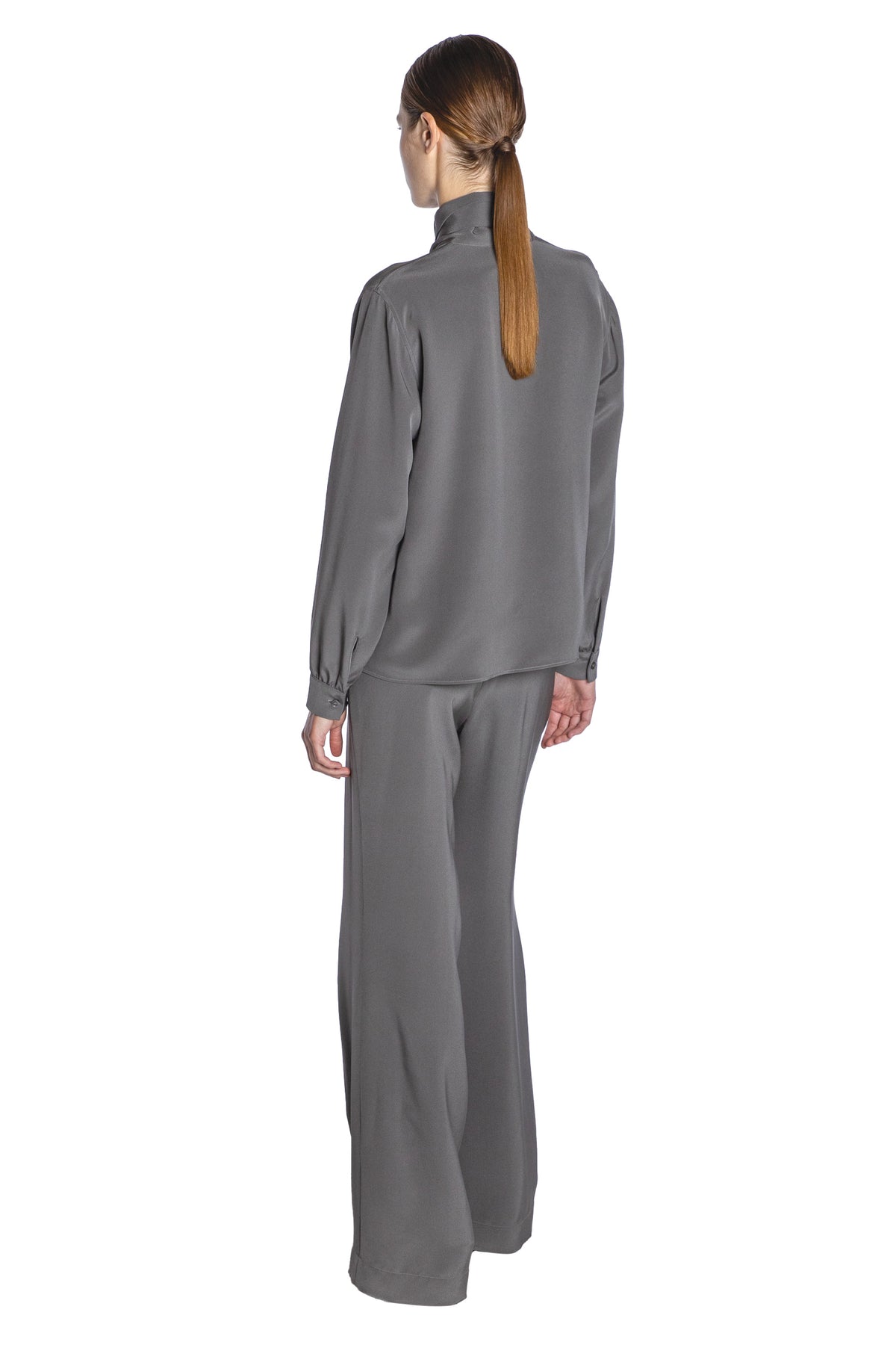 'PLATINUM' SLIM KEITH TIE BLOUSE - - Libertine