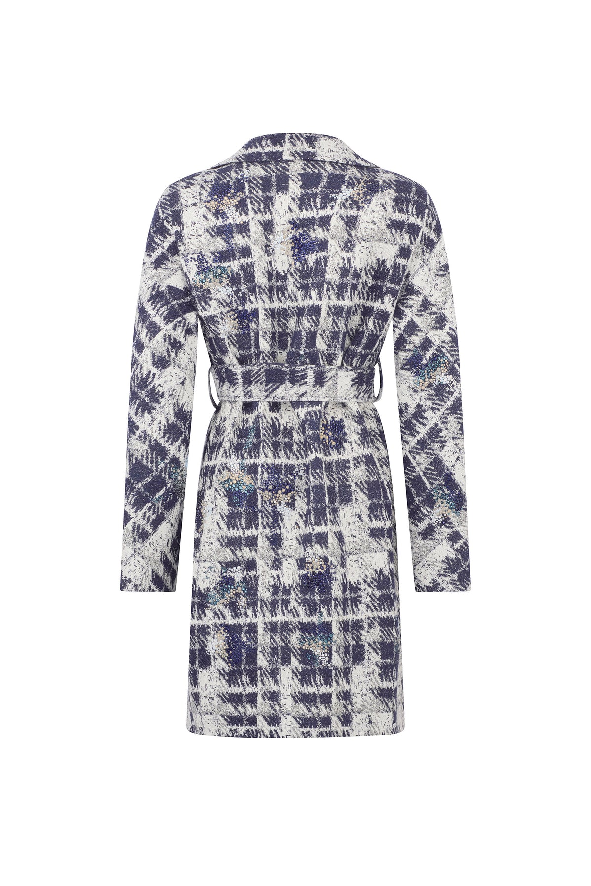 'SNOW DRIFT' PATCH POCKET WRAP COAT - - Libertine