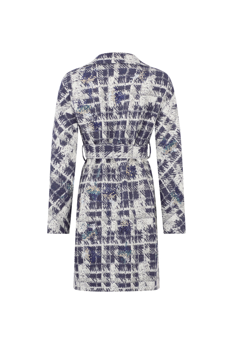 'SNOW DRIFT' PATCH POCKET WRAP COAT - - Libertine