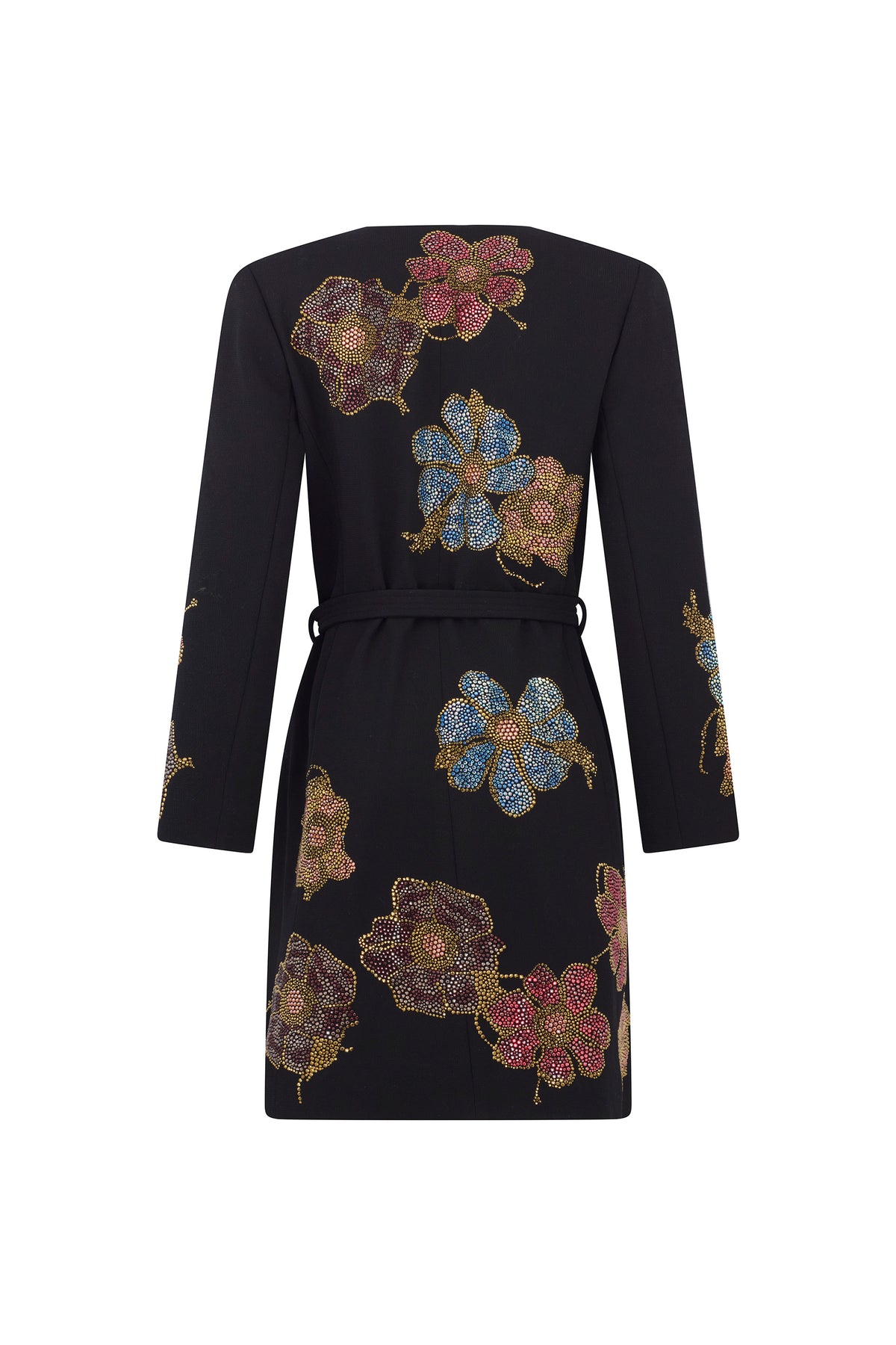 'FLEUR D'OR' BELTED COLLARLESS COAT - - Libertine