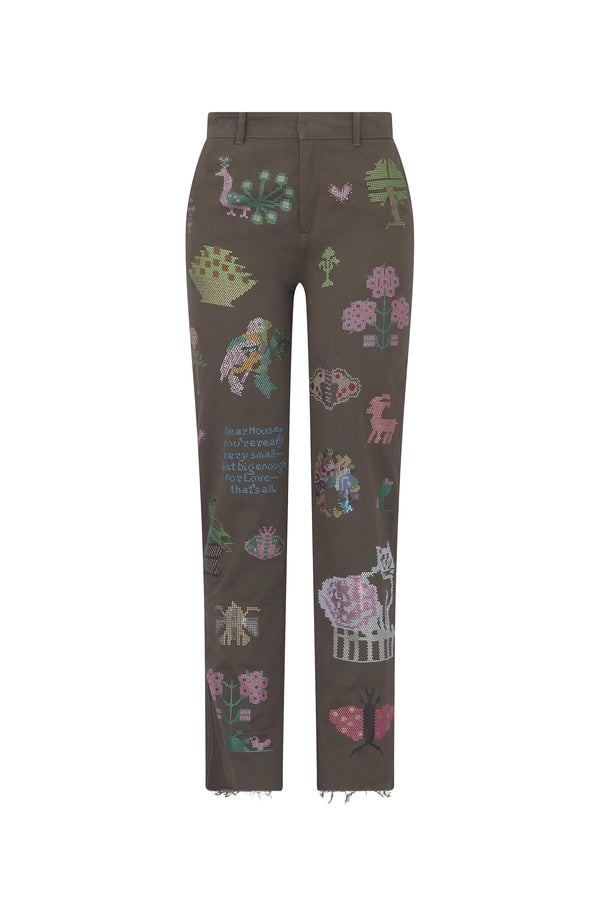 'NEEDLEPOINT MULTI' CHINOS - - Libertine