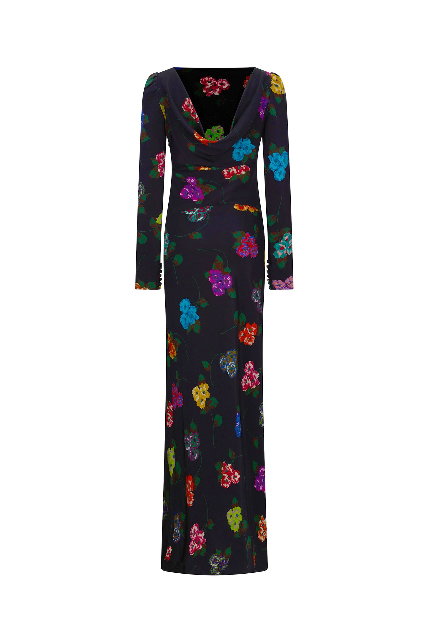 'ANTIQUE PRIMROSE' BELTED LOOK BACK GOWN - - Libertine