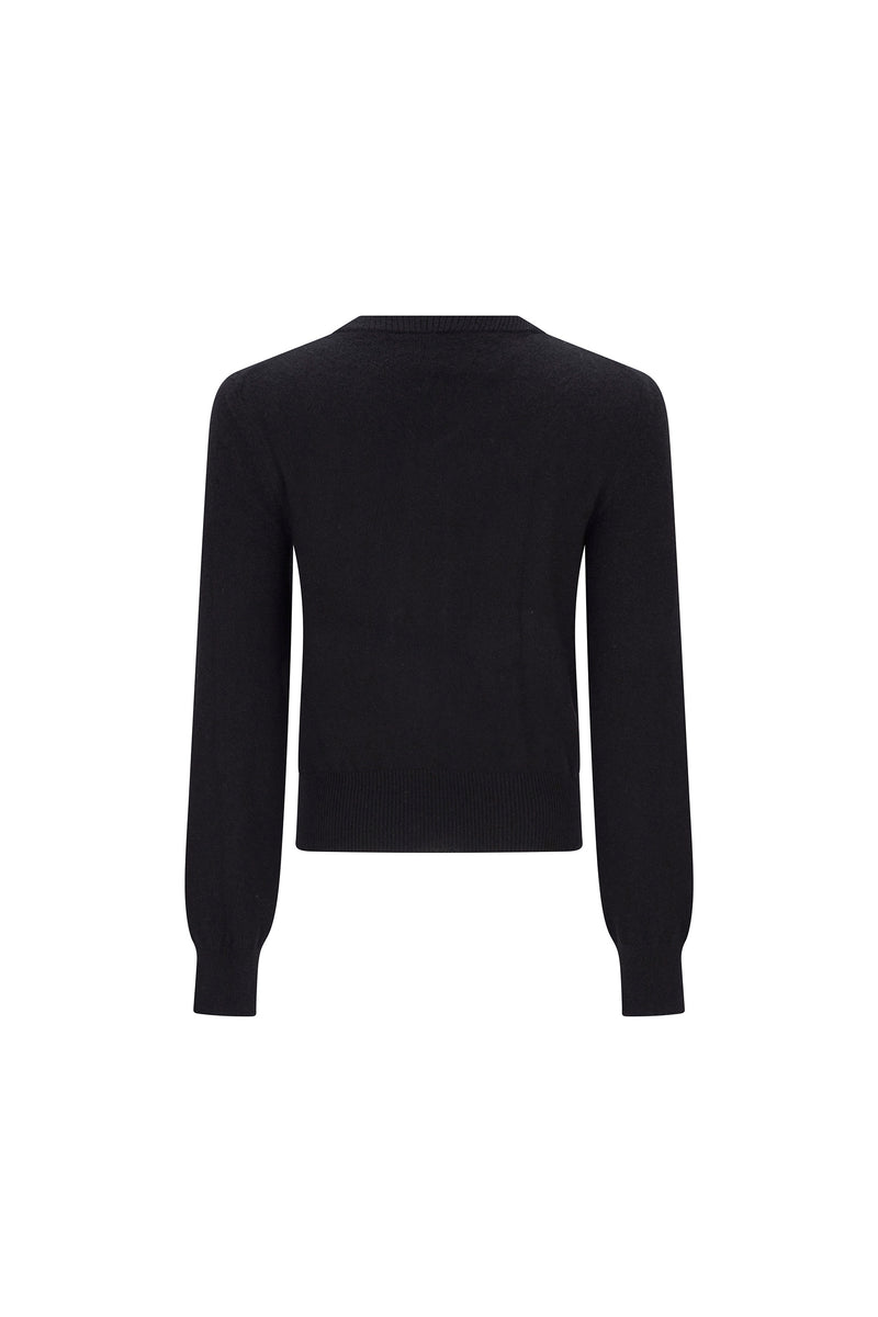 'GOLDEN FLORA' SHRUNKEN PULLOVER SWEATER - - Libertine