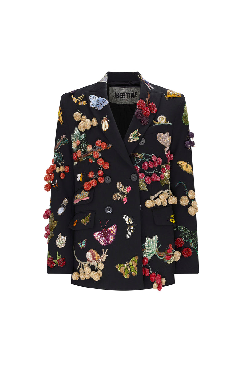 'ELIZABETHAN FOLLY' EMBELLISHED DOUBLE BREASTED JACKET - - Libertine