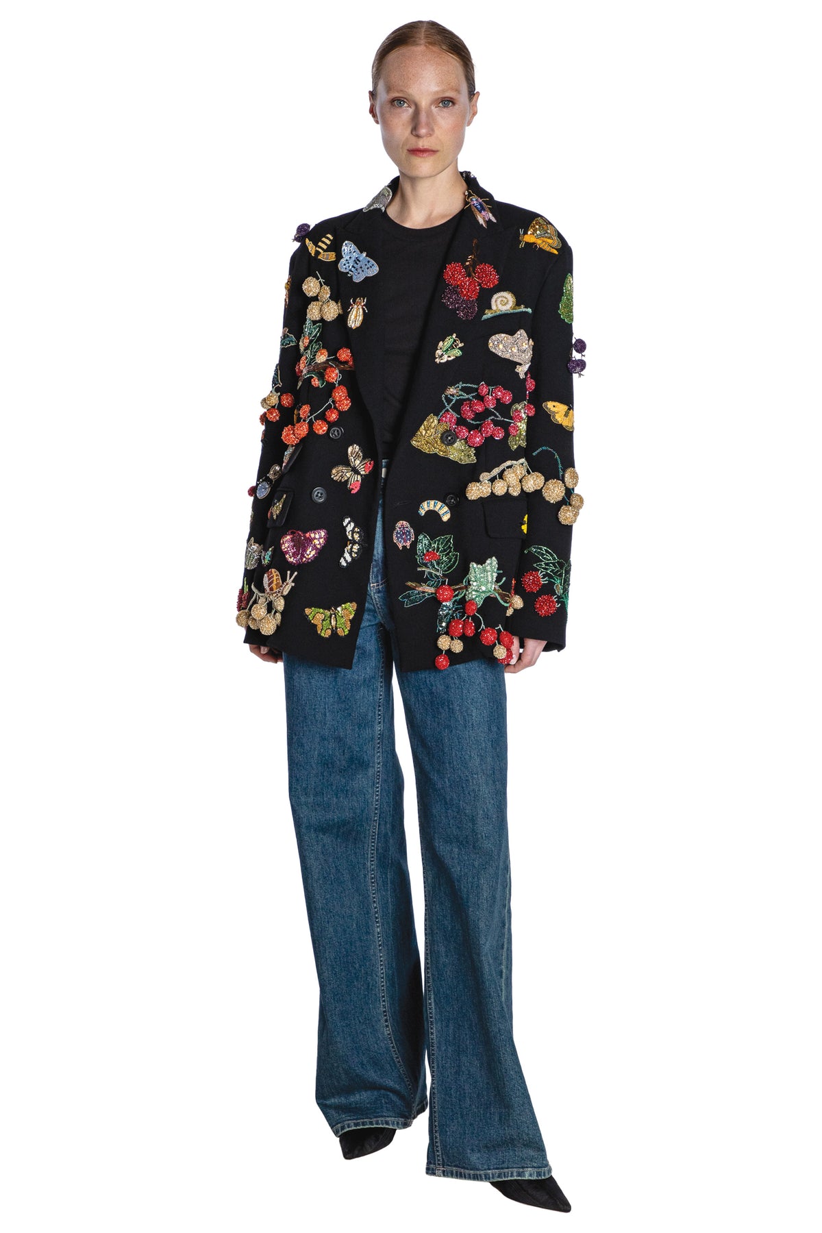 'ELIZABETHAN FOLLY' EMBELLISHED DOUBLE BREASTED JACKET - - Libertine