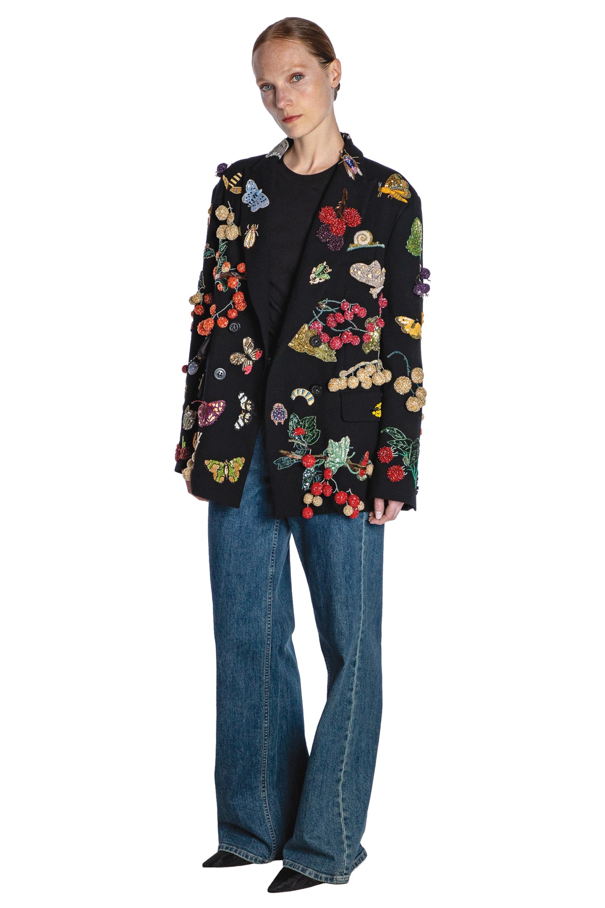 'ELIZABETHAN FOLLY' EMBELLISHED DOUBLE BREASTED JACKET - - Libertine