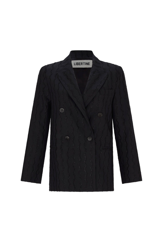 'SQUIGGLY' DOUBLE BREASTED JACKET - - Libertine - Main image