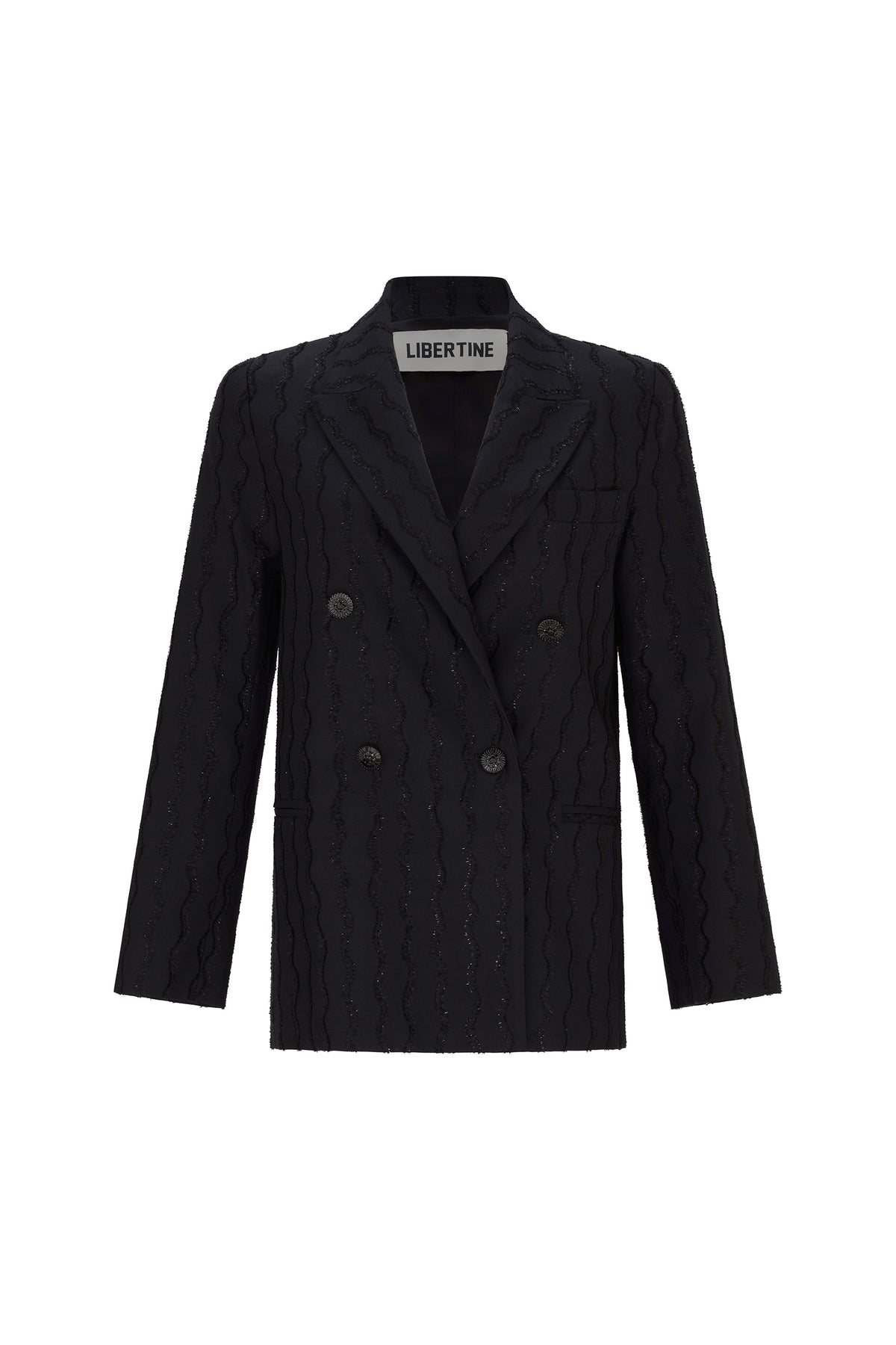'SQUIGGLY' DOUBLE BREASTED JACKET - - Libertine