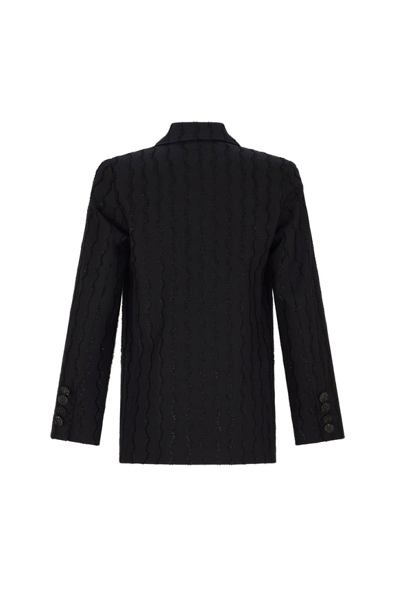 'SQUIGGLY' DOUBLE BREASTED JACKET - - Libertine