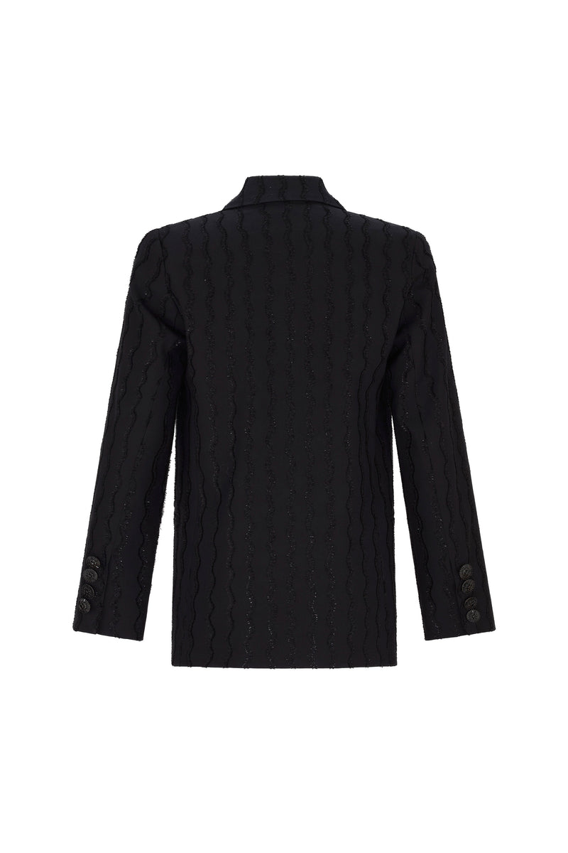 'SQUIGGLY' DOUBLE BREASTED JACKET - - Libertine