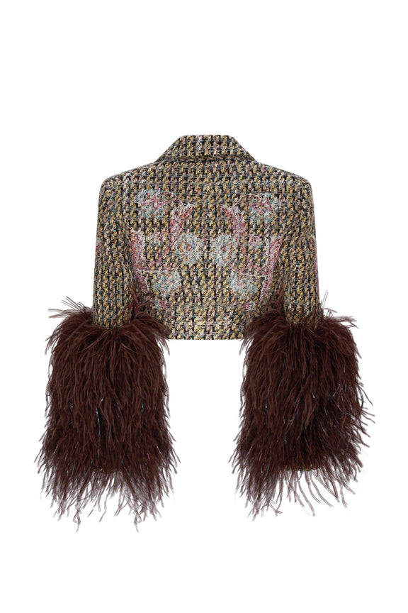 'PARTY GIRL' FEATHERED MARGARET JACKET - - Libertine