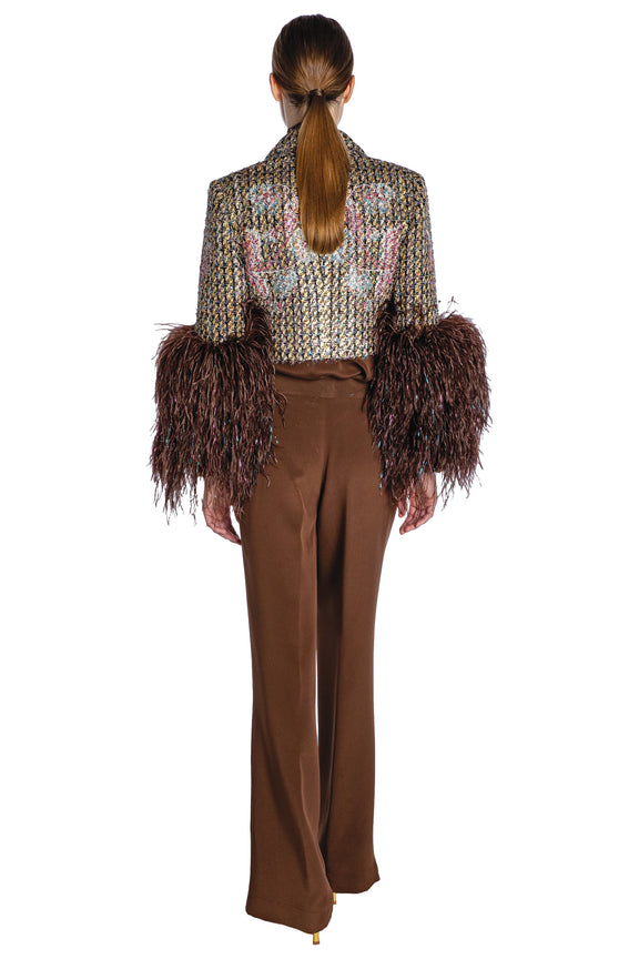 'PARTY GIRL' FEATHERED MARGARET JACKET - - Libertine