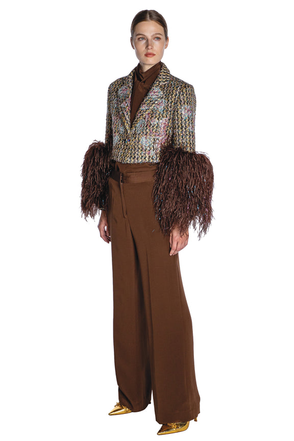 'PARTY GIRL' FEATHERED MARGARET JACKET - - Libertine