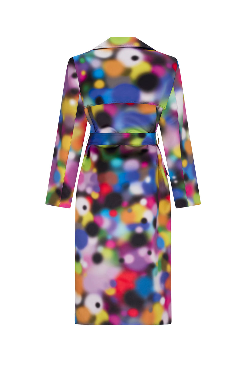 'SPRAY PAINT' LONG TRENCH COAT - - Libertine