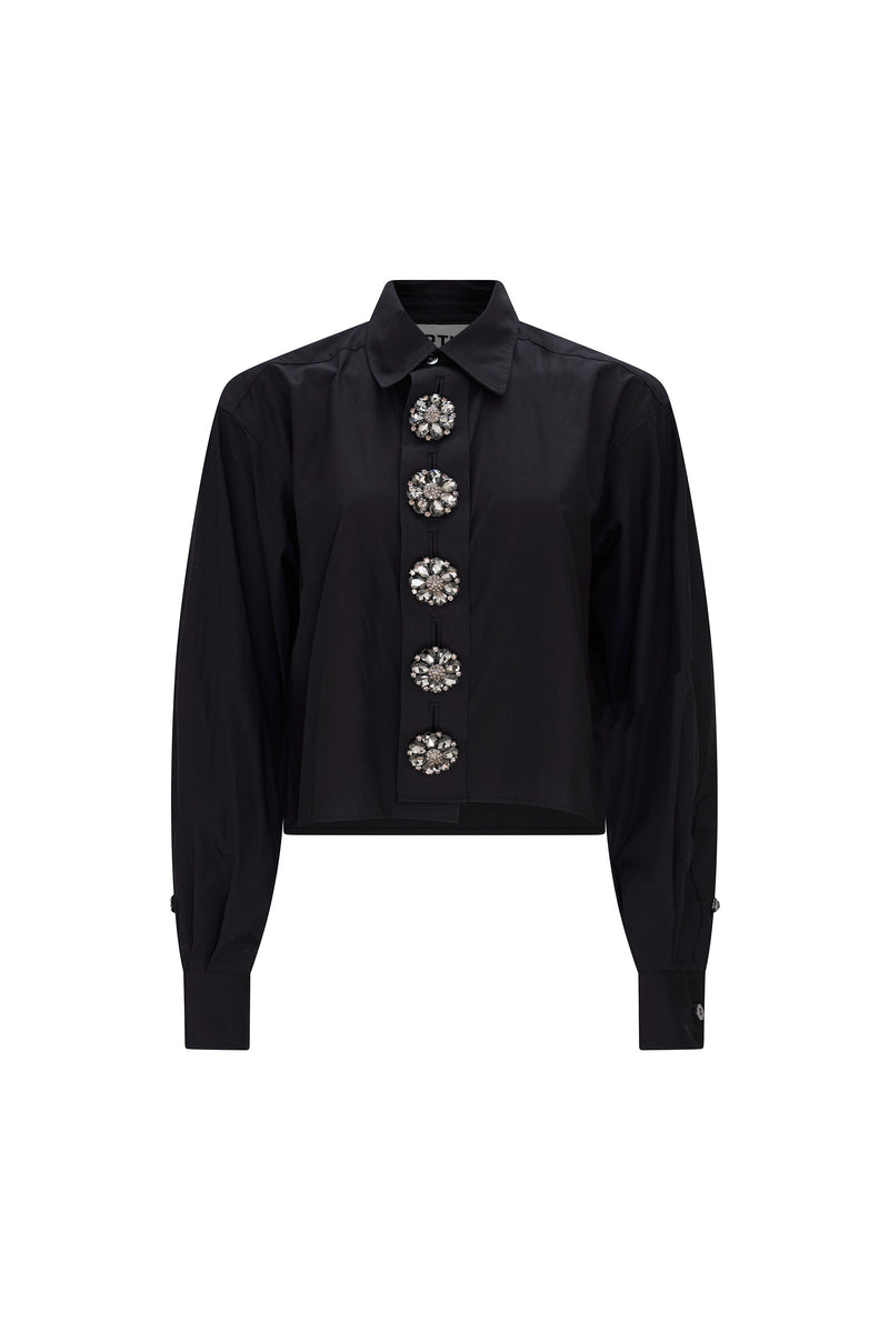 'CRYSTAL BUTTON' FRANKIE SHIRT - - Libertine