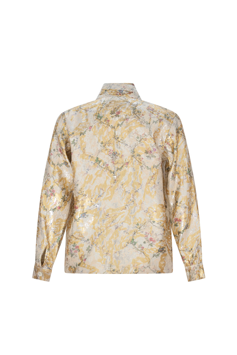 'AURA' SLIM KEITH TIE BLOUSE - - Libertine