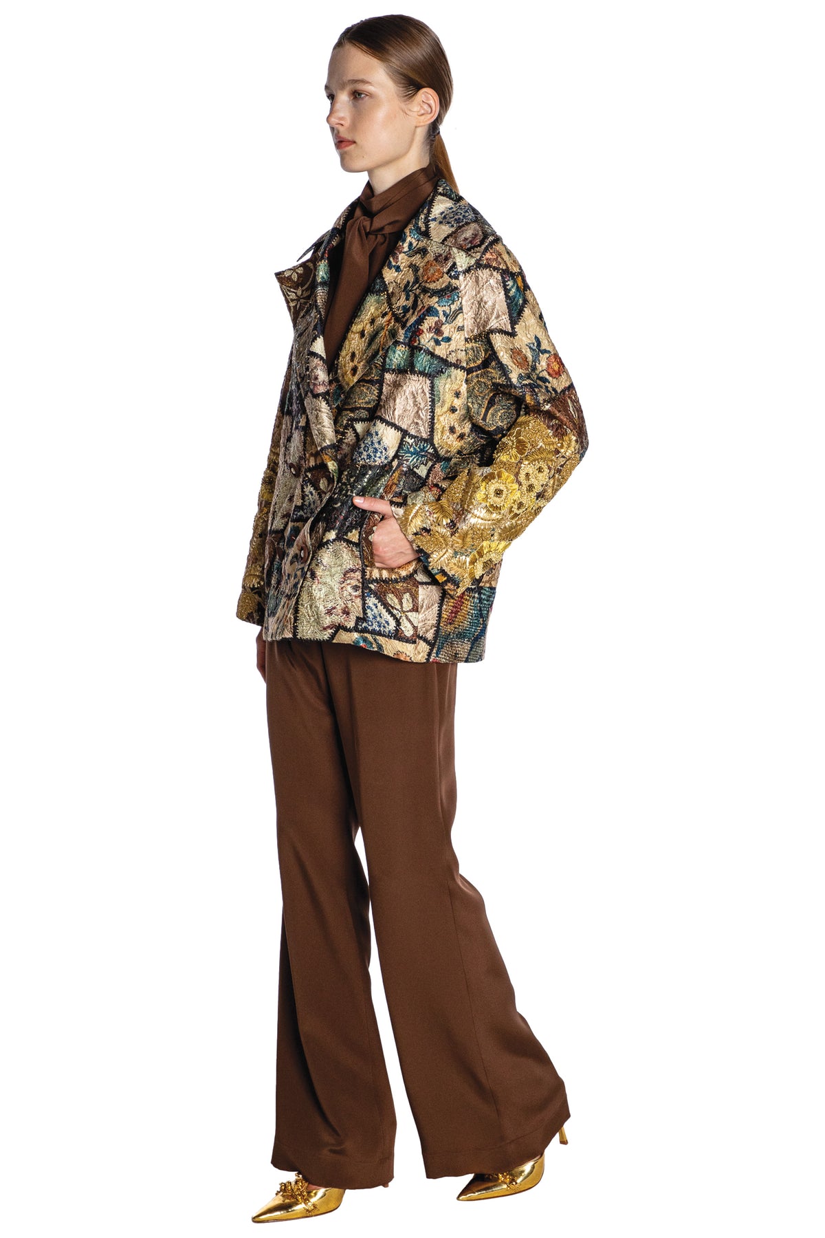 'GOLDEN HOTCH POTCH' EMBELLISHED DEAUVILLE JACKET - - Libertine