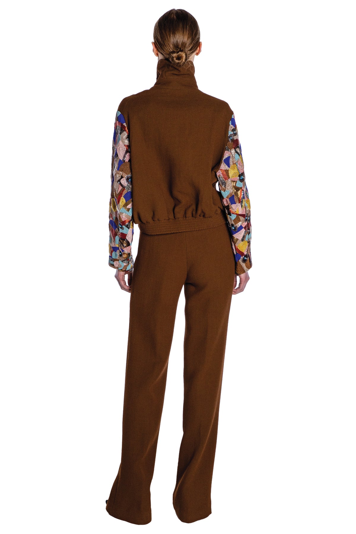 'CUBIST' EMBELLISHED AVIATOR JACKET - - Libertine