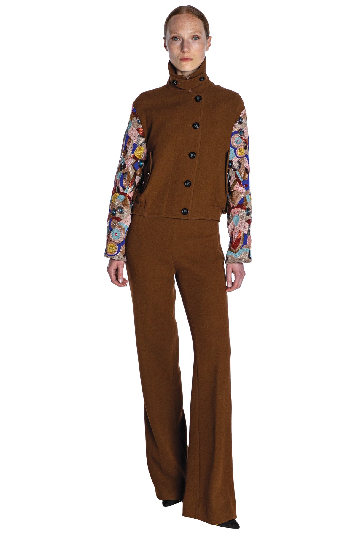 'CUBIST' EMBELLISHED AVIATOR JACKET - - Libertine