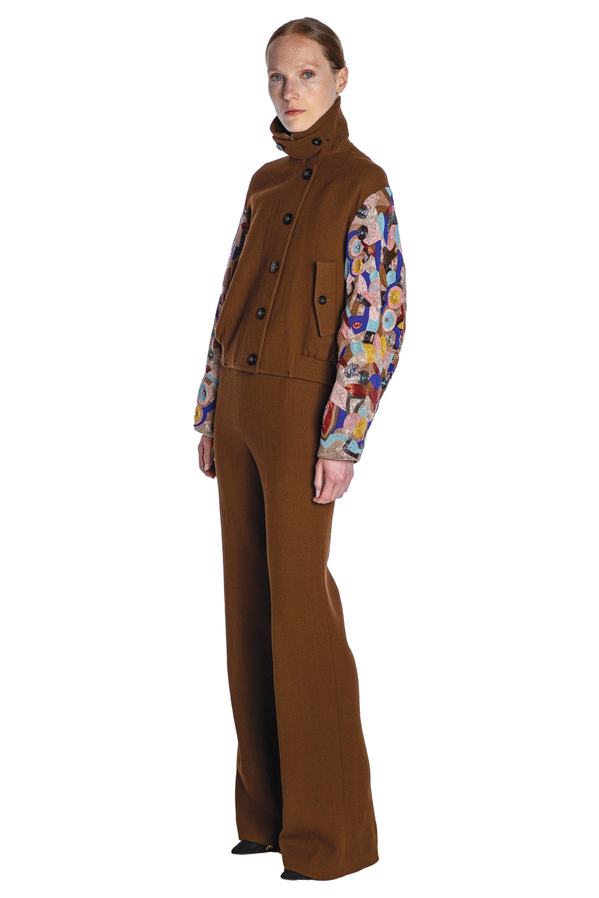 'CUBIST' EMBELLISHED AVIATOR JACKET - - Libertine