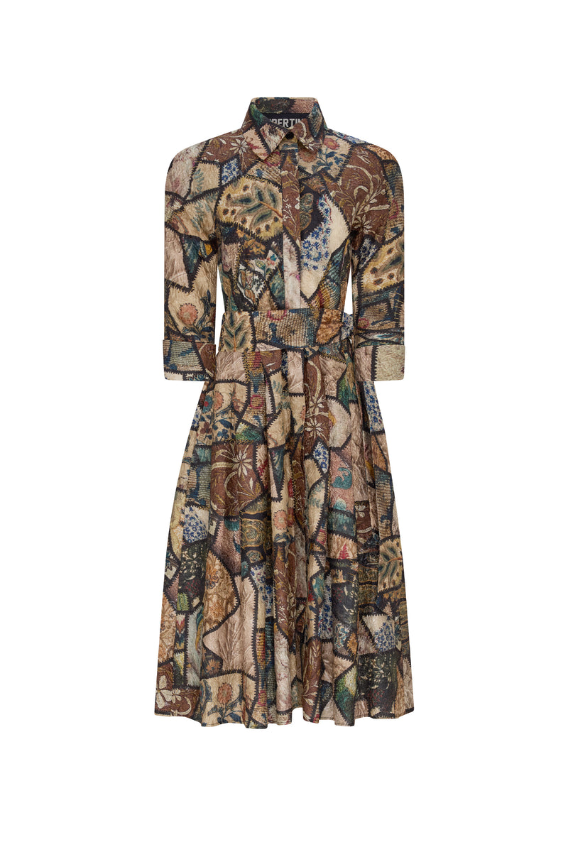 'GOLDEN HOTCH POTCH' ANNA DRESS - - Libertine