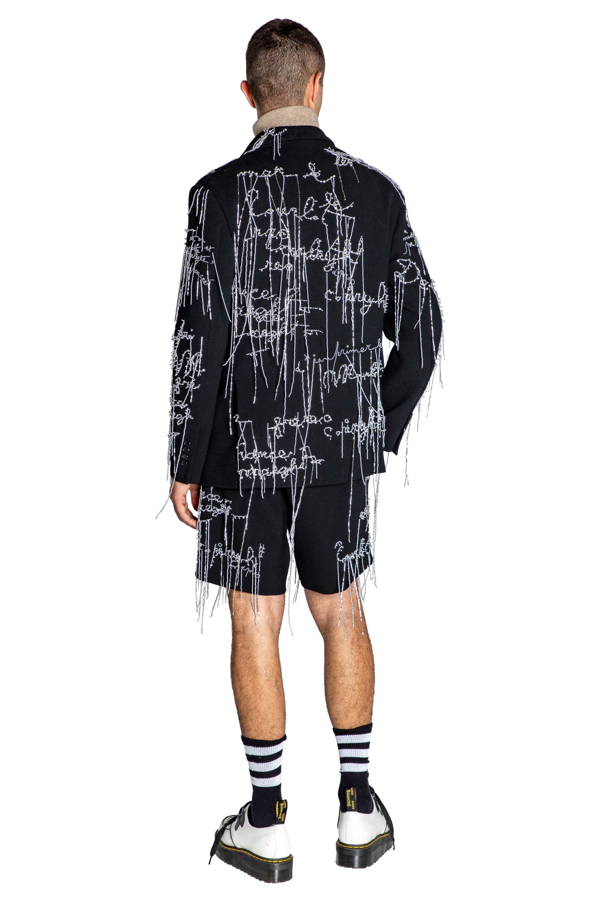 'BODY LANGUAGE' HAND EMBROIDERY DOUBLE BREASTED JACKET - - Libertine