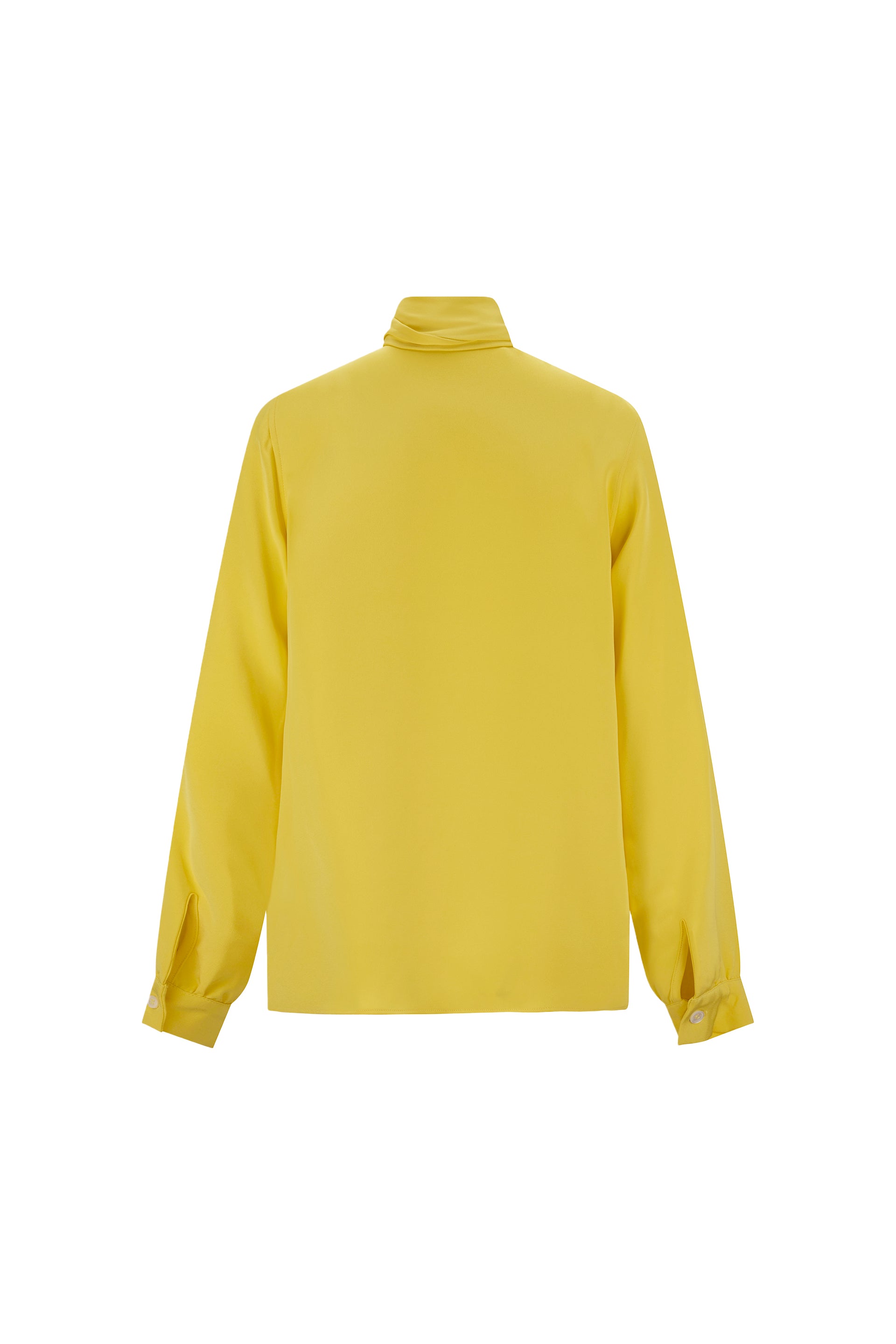 'NANCY LANCASTER YELLOW' SLIM KEITH TIE BLOUSE -  - Libertine