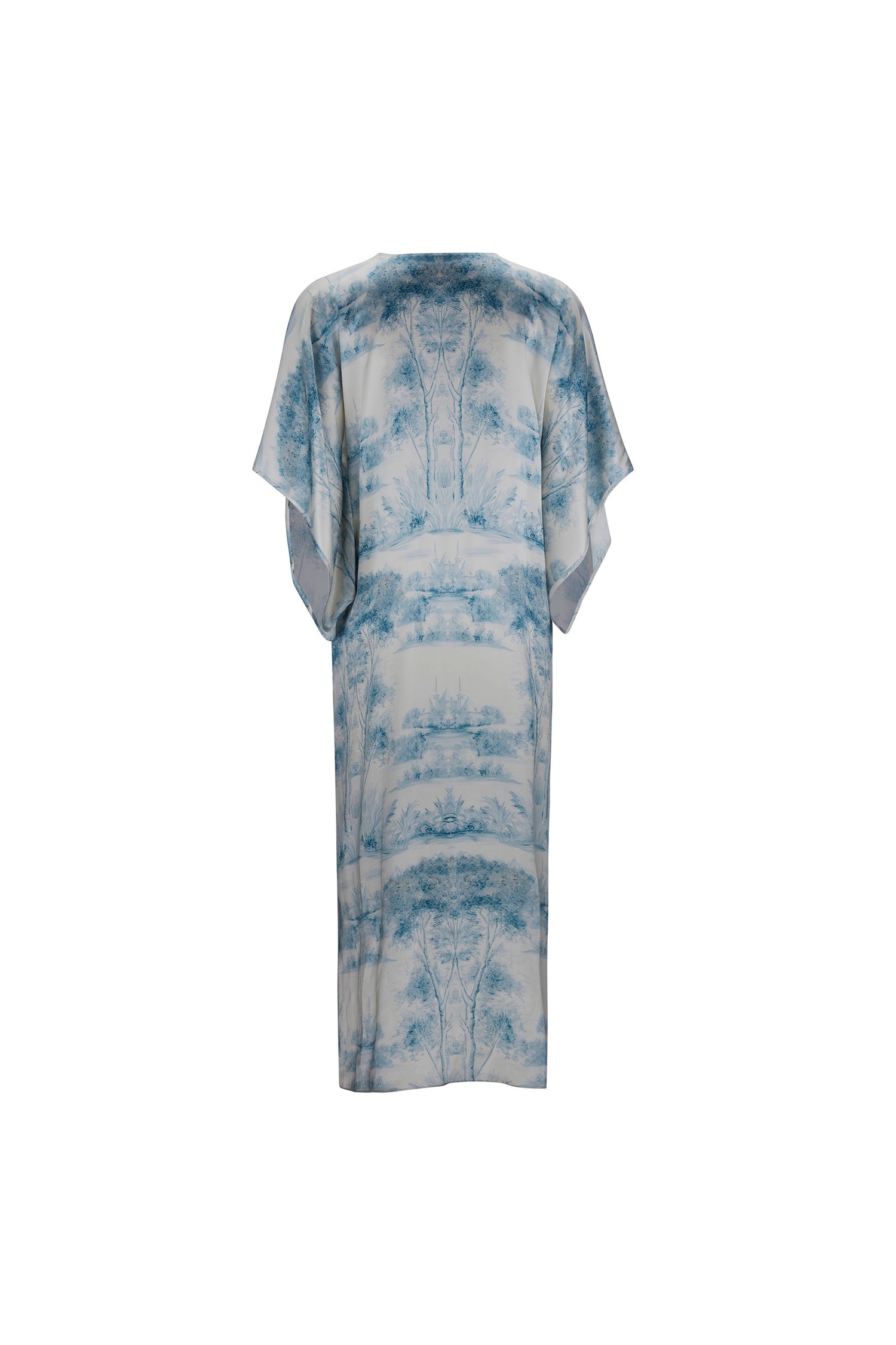 'Blue Pastoral' Kaftan Dress -  - Libertine