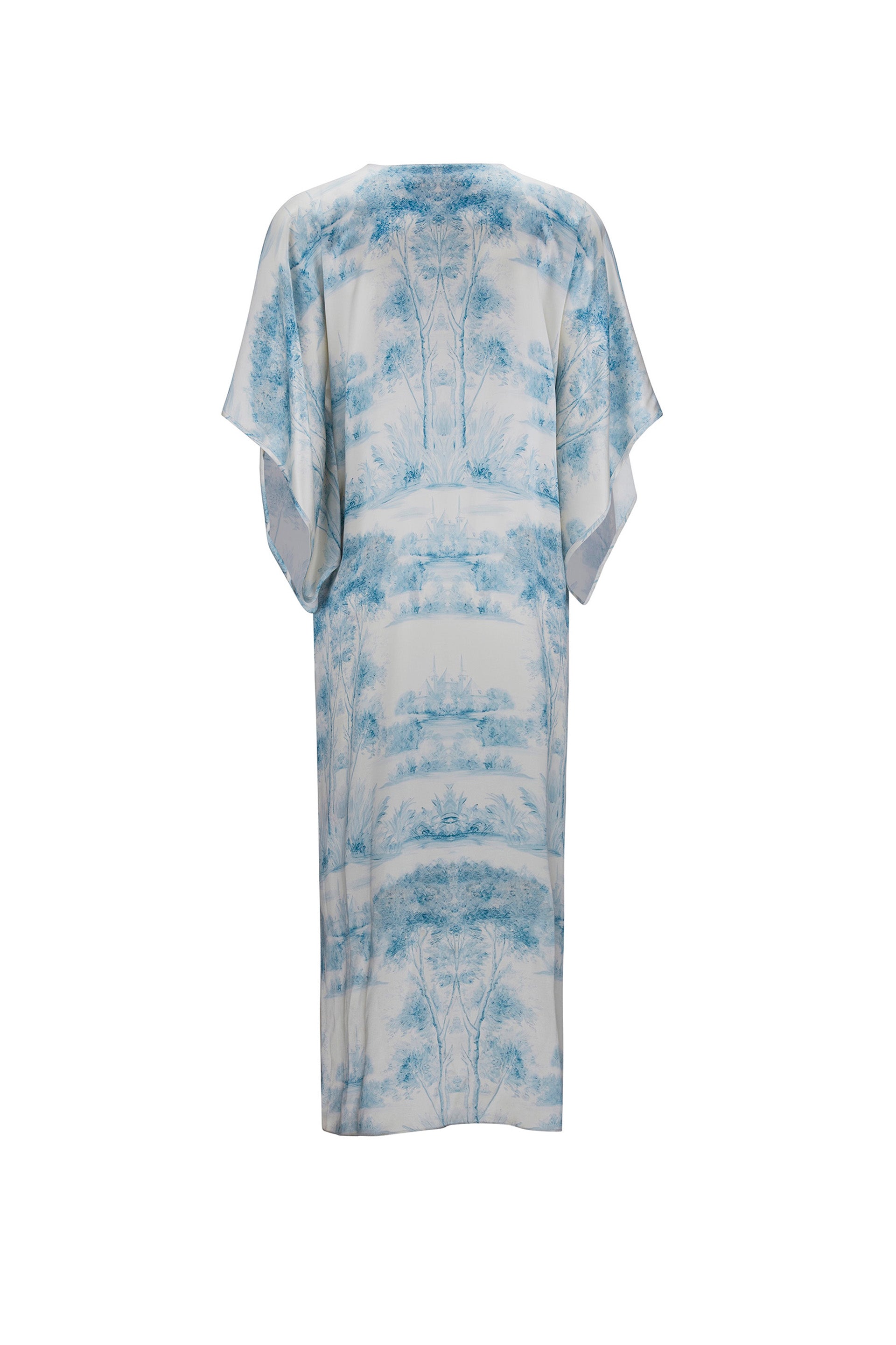 'Blue Pastoral' Kaftan Dress -  - Libertine