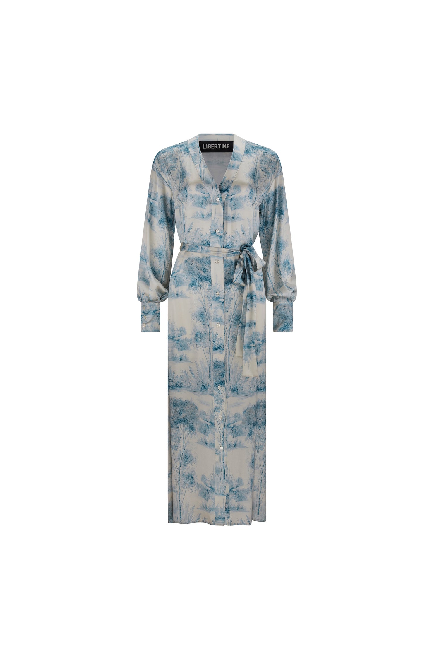'Blue Pastoral' Robe Dress -  - Libertine