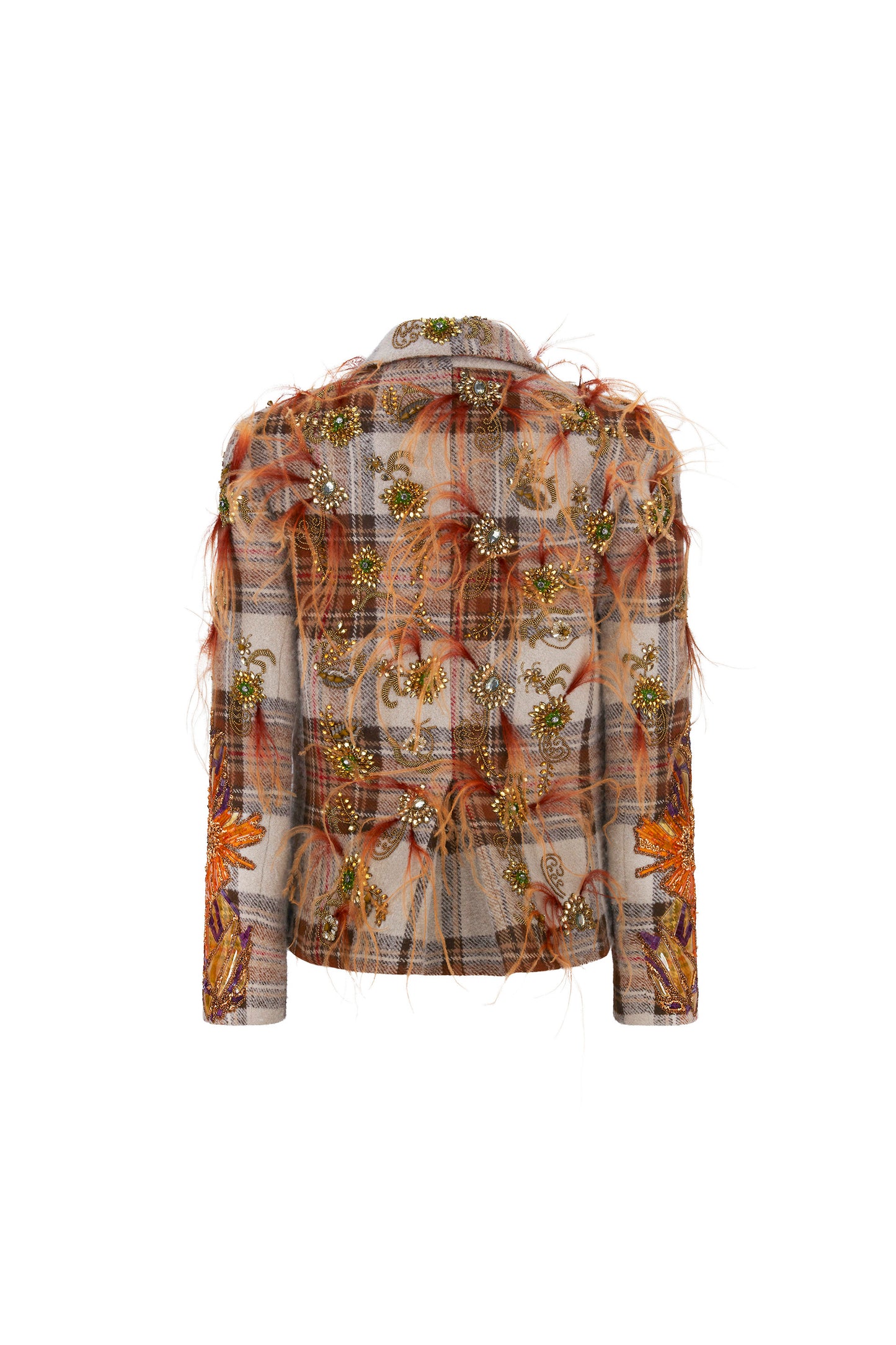 'SCOTTISH HIGHLANDS' EMBELLISHED L/S SHORT JACKET -  - Libertine