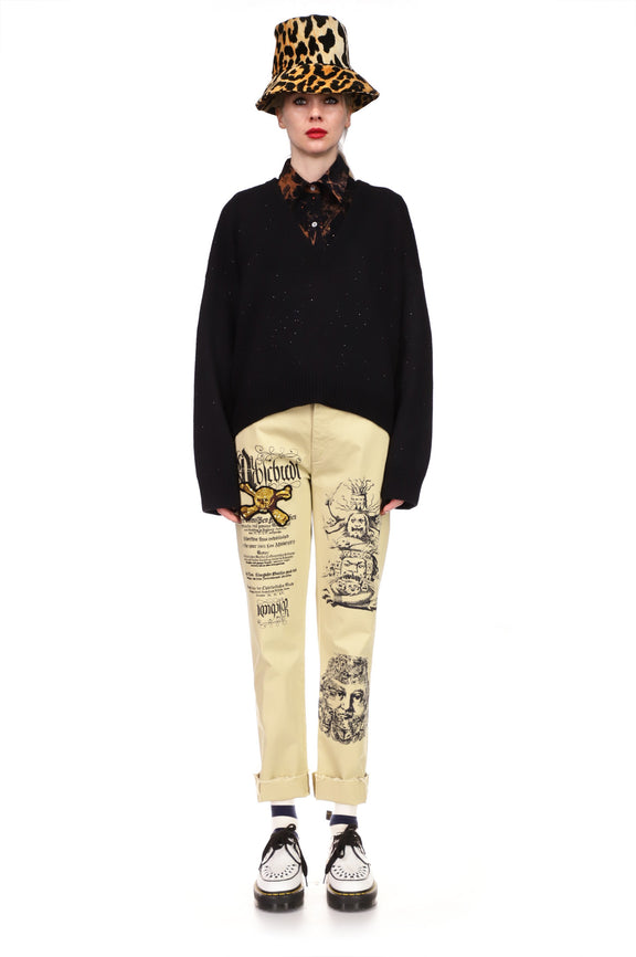 'BRONZE SKULL' WOMEN'S CHINOS - PANTS - Libertine