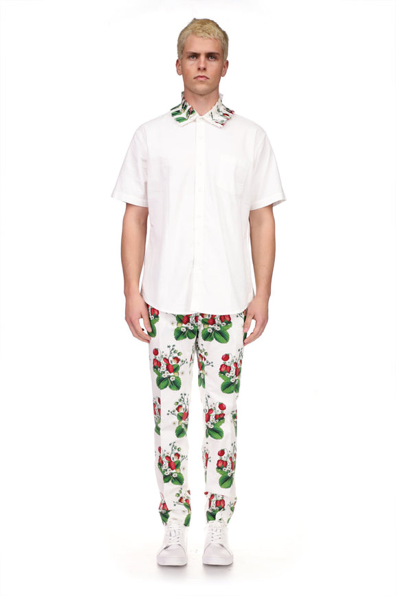 'STRAWBERRY FIELDS COLLAR' SHORT SLEEVE SHIRT - SHIRTS - Libertine