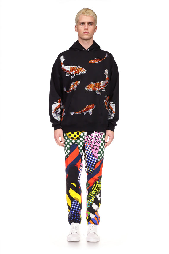 'KYOTO KOI' HOODIE PULLOVER SWEATSHIRT - SWEATSHIRTS - Libertine - Main image