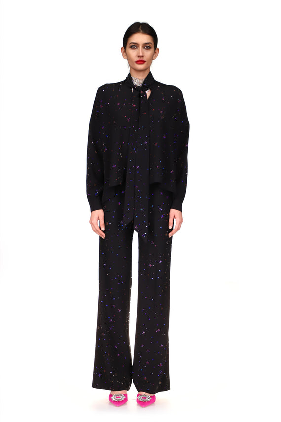 'INFINITE GALAXY' TIE BLOUSE - TOPS - Libertine - Main image