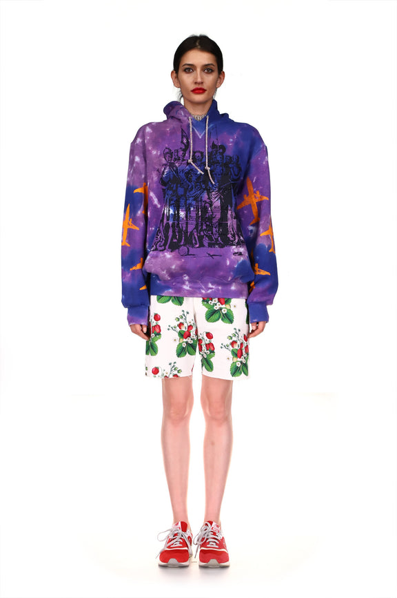 'SKELETON' TIE DYE SLIM HOODIE - SWEATSHIRTS - Libertine