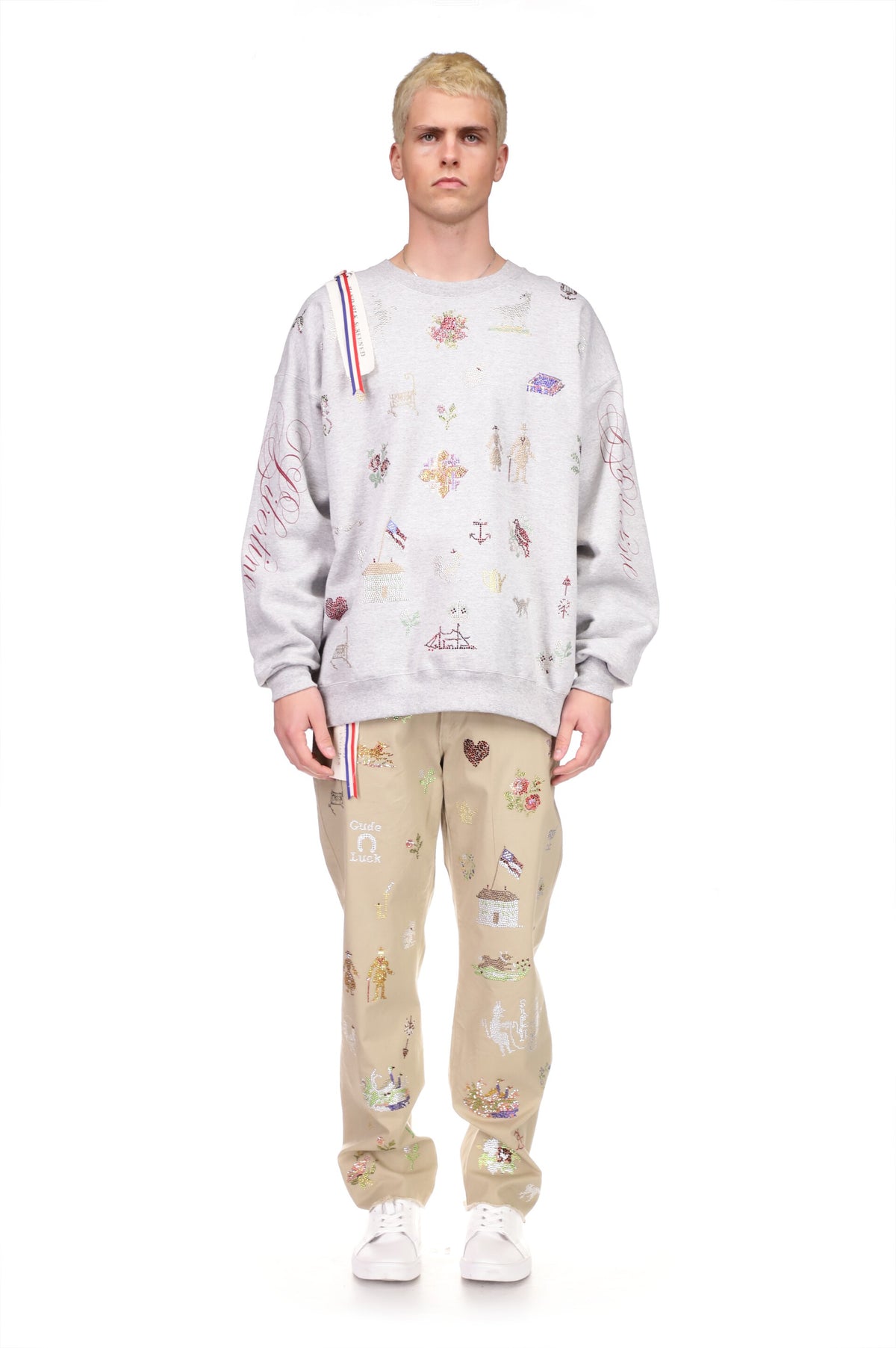 '19th Century Sampler' Pullover Sweatshirt - SWEATSHIRTS - Libertine