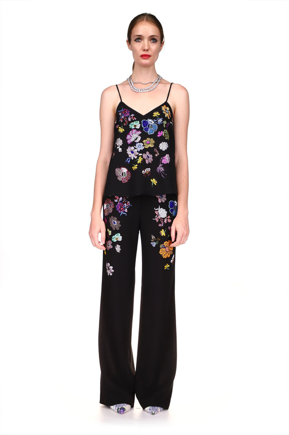 'MILLE FLEUR' WIDE LEG TROUSERS - PANTS - Libertine