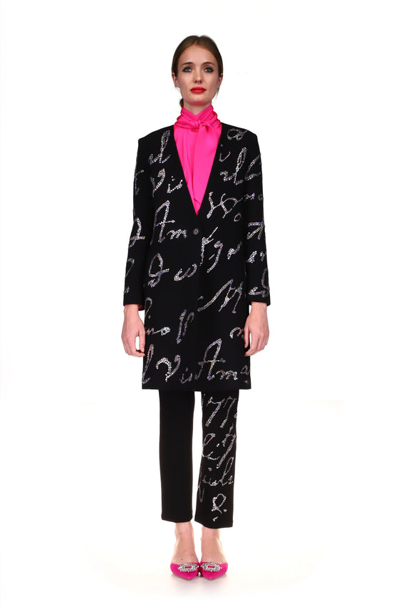 'MOZART' SLIM V-NECK COAT - COATS - Libertine - Main image