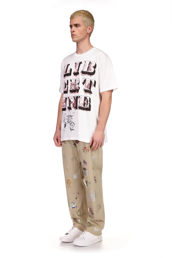 Mens '19th Century Sampler' Khaki Pants - Men's Bottoms - Libertine