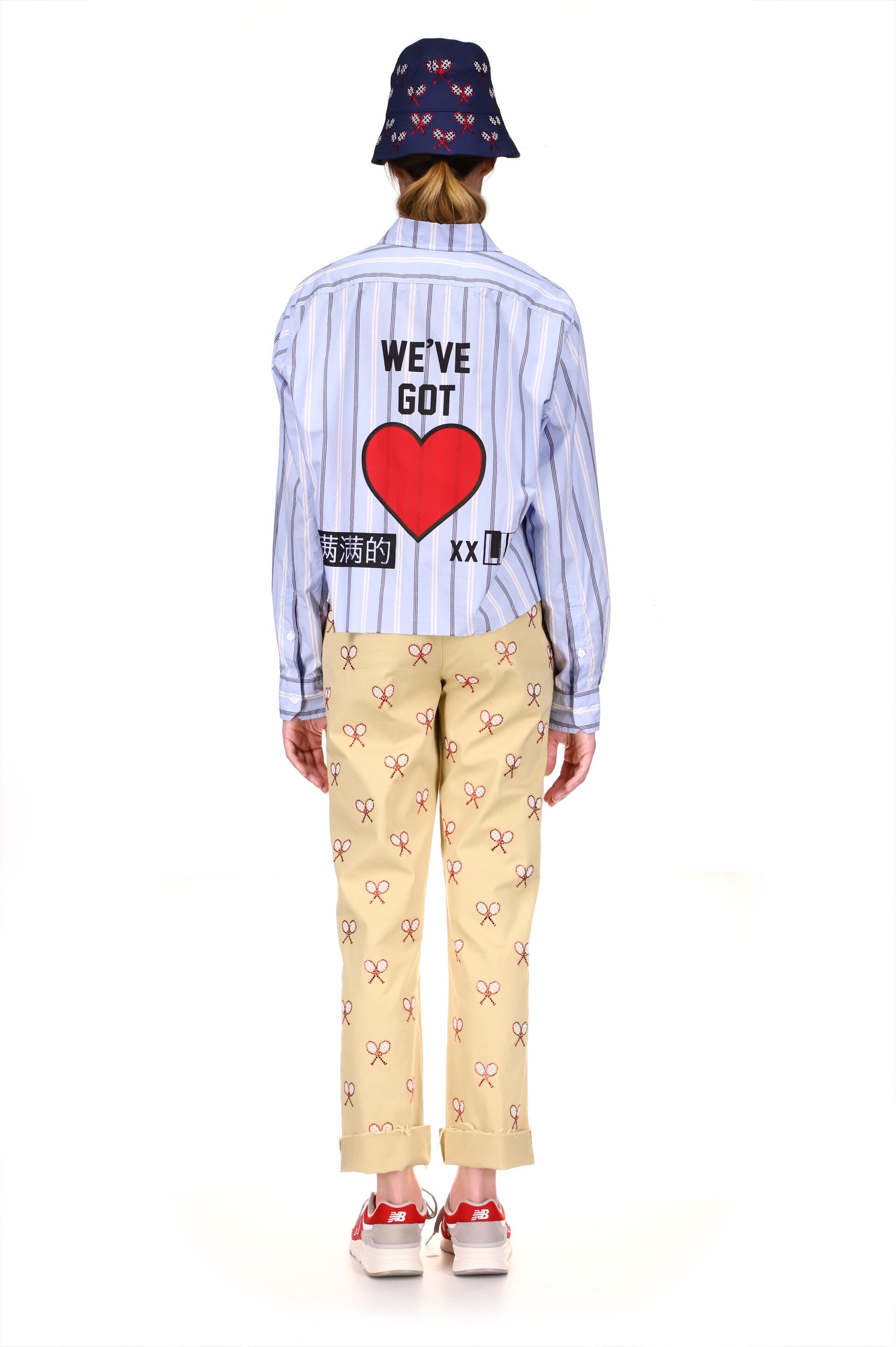 'WE'VE GOT HEART' CROPPED CLASSIC SHIRT - CLASSIC SHIRTS - Libertine