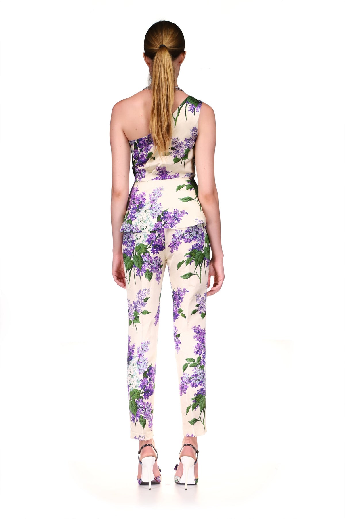 'LILAC GARDEN' ONE SHOULDER BLOUSE - TOPS - Libertine