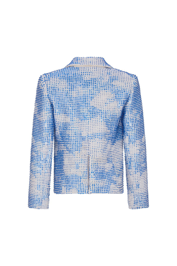 'HEAD IN THE CLOUDS' EMBELLISHED CLASSIC JACKET - - Libertine