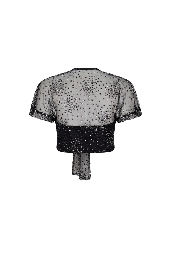 'LUNAR NOIR' CARMEN TOP - - Libertine