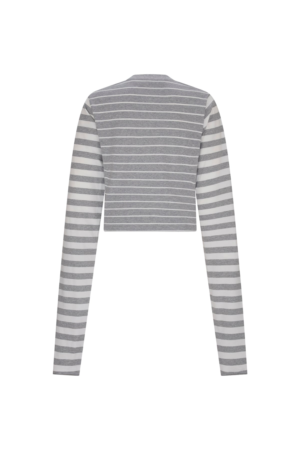 'LIBERTINE GOTHIC SILK SCREEN' GREY WHITE LONGEST SLEEVE T SHIRT - - Libertine
