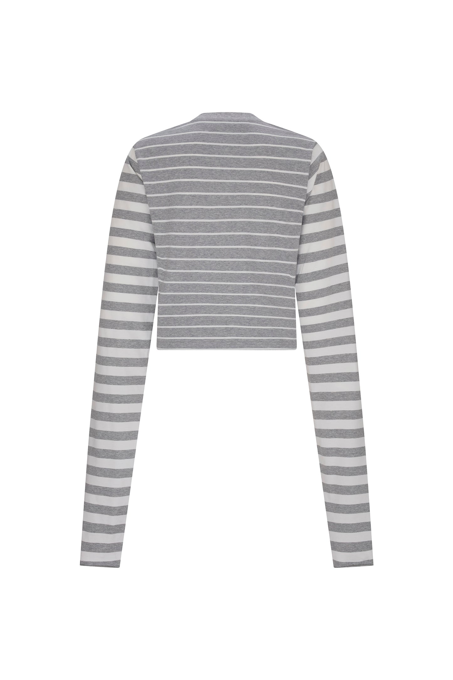 'LIBERTINE GOTHIC SILK SCREEN' GREY WHITE LONGEST SLEEVE T SHIRT - - Libertine