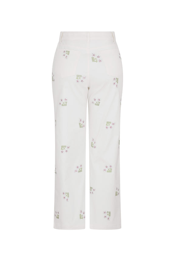 'FRENCH GARDEN' CROPPED WIDE LEG PANT - - Libertine